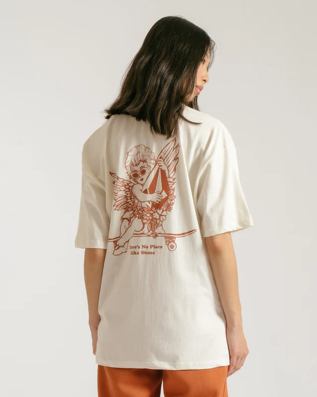 Camiseta Volcom Enternet Off White M / Off White