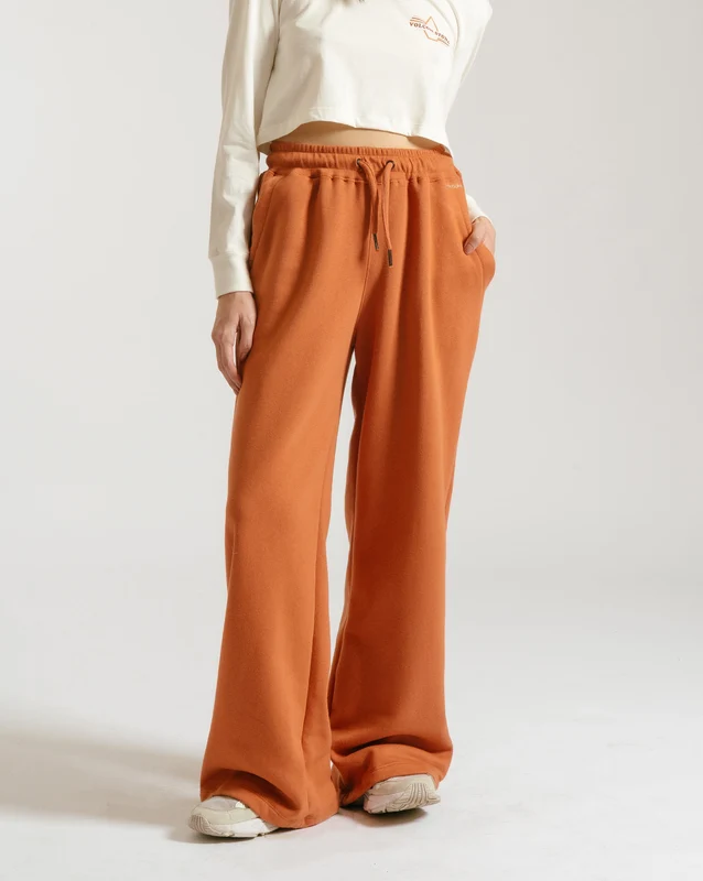 Calça Moletom Volcom Velour Ciraptor Ferrugem GG / Laranja
