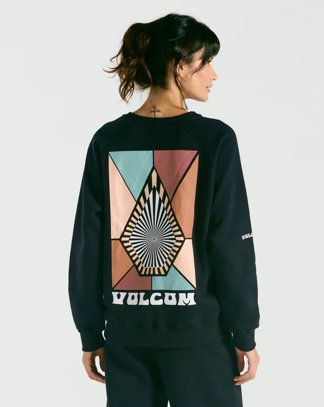 Moletom Volcom Careca Stone Magic Preto GG / Preto