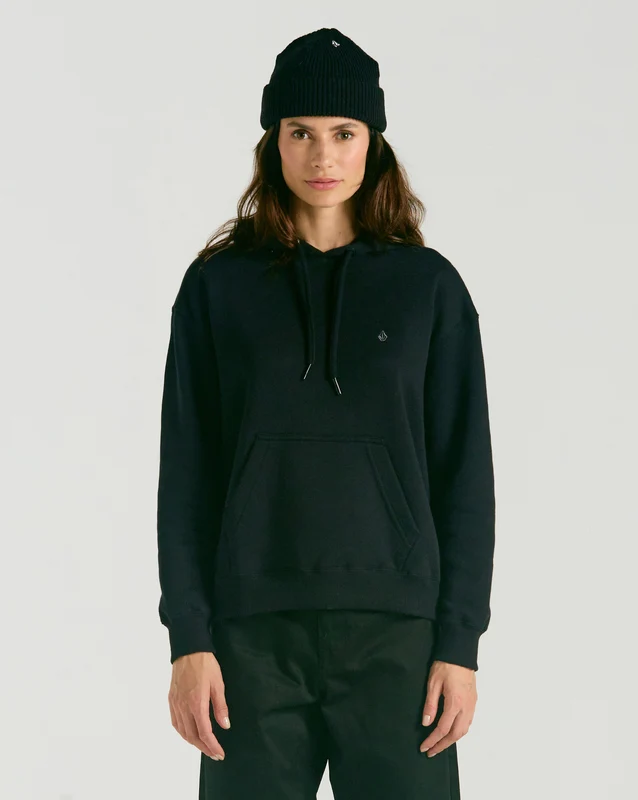 Moletom Volcom Canguru Stone Heart Preto GG / Preto