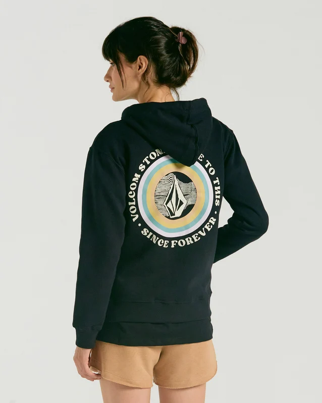 Moletom Volcom Canguru Truly Deal Preto P / Preto