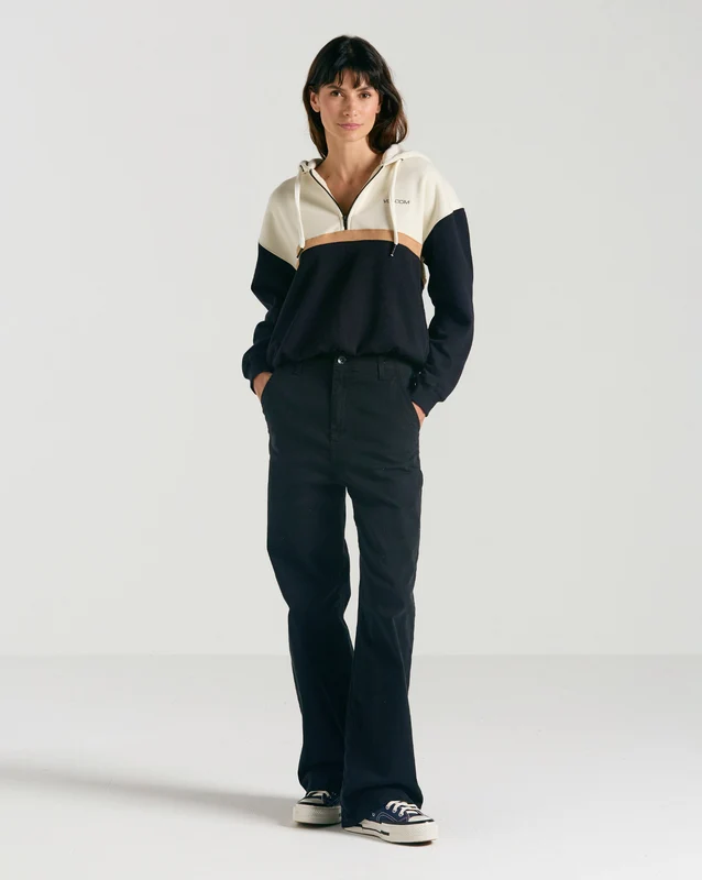 Moletom Volcom Canguru Earth Tripper Off White G / Off White