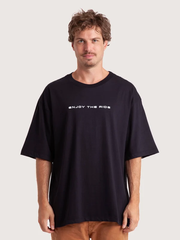 Camiseta Especial Hang Loose Wide Tee 2 Preto G / PRETO