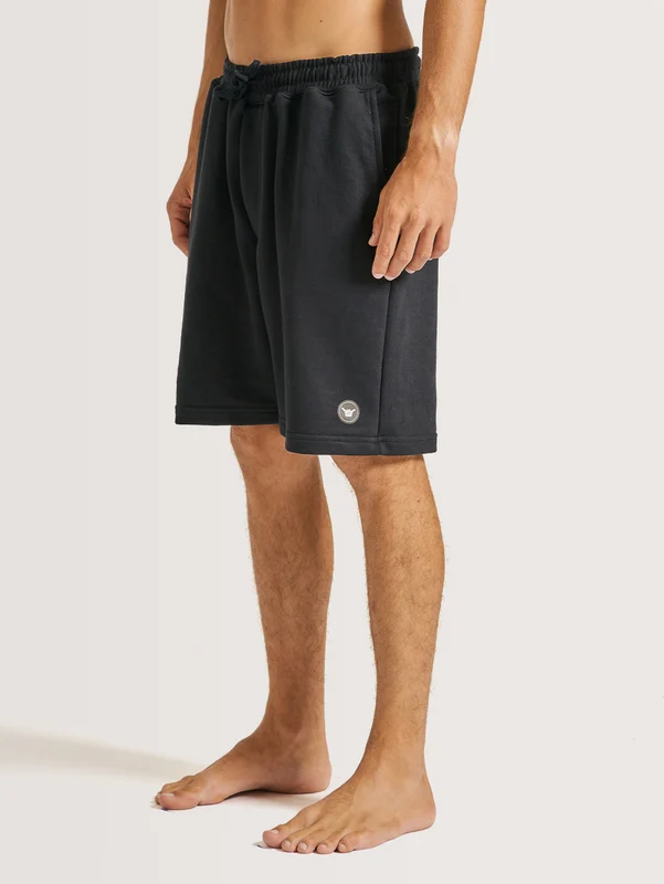 Bermuda Moletom Hang Loose Logo Preto GG / PRETO