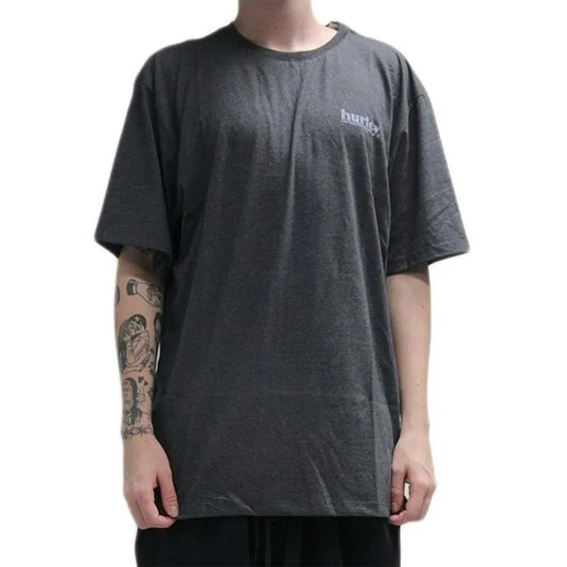 Camiseta Hurley Puff SM25 Masculina Mescla Preto GG / chumbo