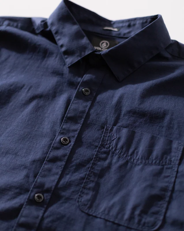 Camisa Volcom Date Knight Navy P / AZUL