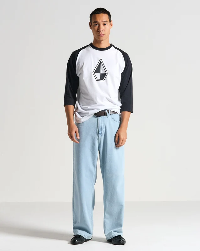 Camiseta Volcom Schroff Raglan Branca P / Branco