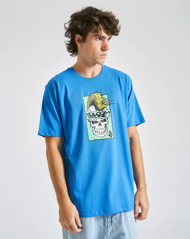 Camiseta Volcom Bringit Azul Royal M / Azul
