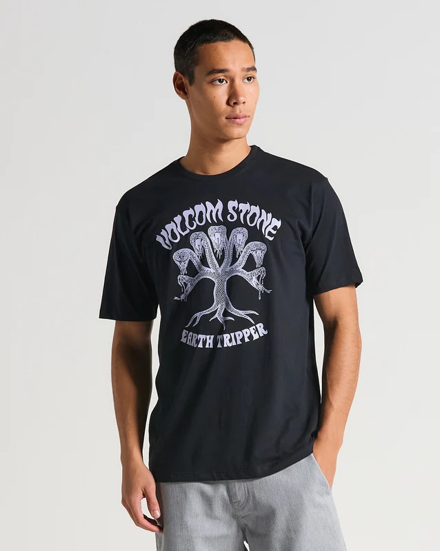 Camiseta Volcom Feeding Tree Preta P / PRETO