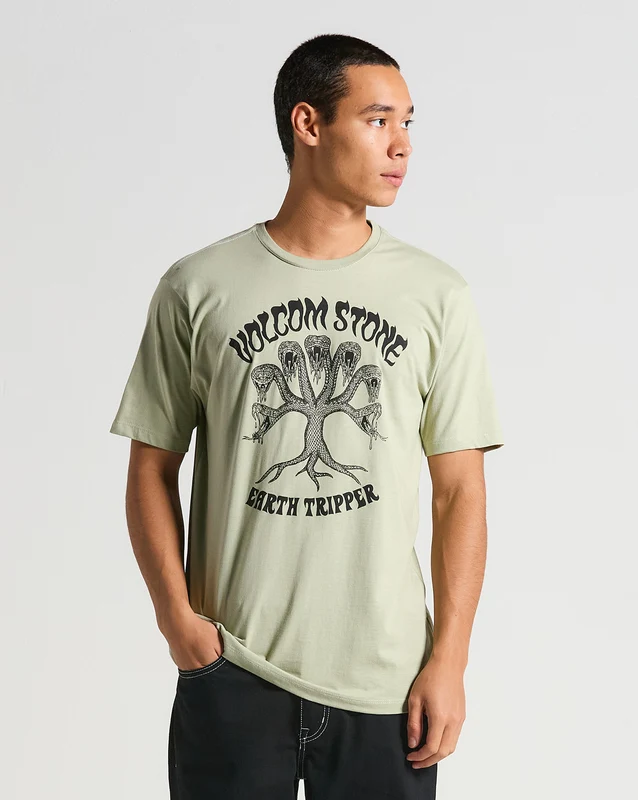 Camiseta Volcom Feeding Tree Verde G / VERDE