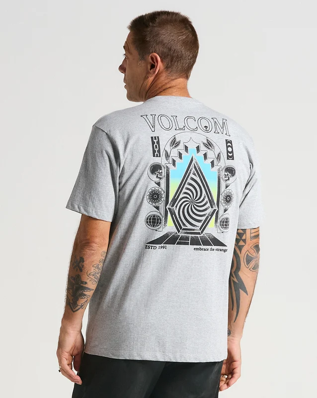 Camiseta Volcom Hypnotix Cinza M / Cinza