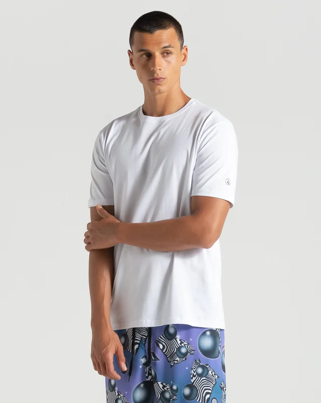 Camiseta Volcom Solid Stone Branca G / Branco