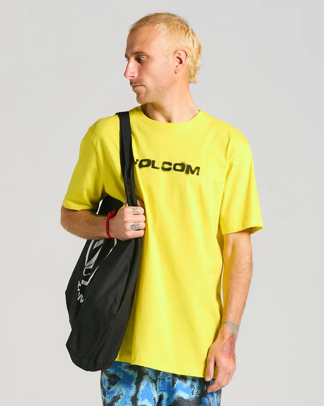 Camiseta Volcom Newro Amarela G / Amarelo