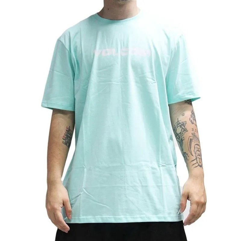 Camiseta Volcom Newro SM25 Masculina Verde Claro GG / verde
