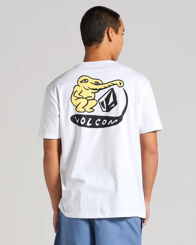Camiseta Volcom Santi Stoned Branca GG / Branco