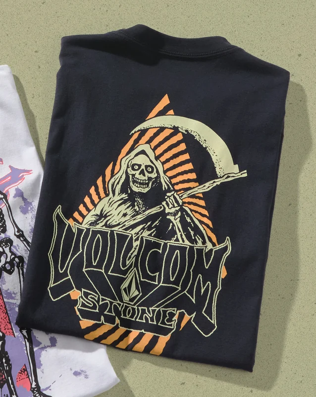 Camiseta Volcom Comfort Reaps Preta M / PRETO