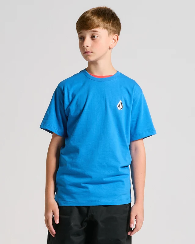 Camiseta Volcom Iconic Juvenil Azul Royal 14 / Azul