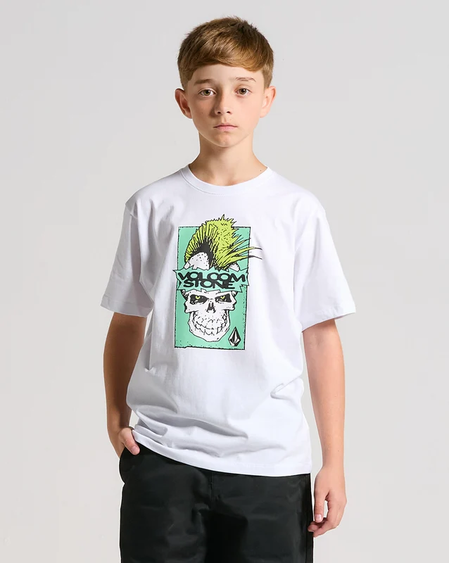 Camiseta Volcom Bringit Juvenil Branca 08 / Branco
