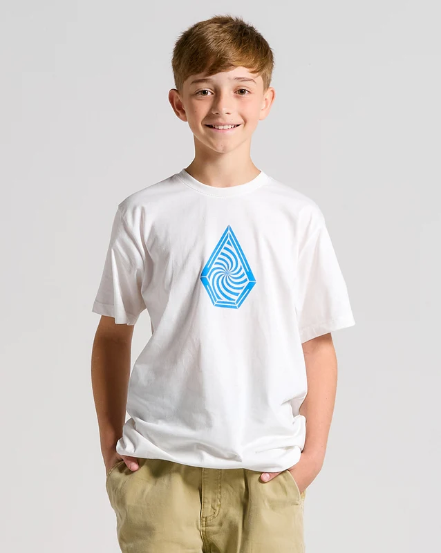 Camiseta Volcom Hypnotix Juvenil Off White 08 / Off White