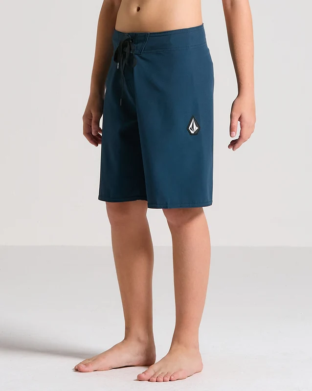 Boardshort Volcom Lido Solid Juvenil Azul 14 / Azul