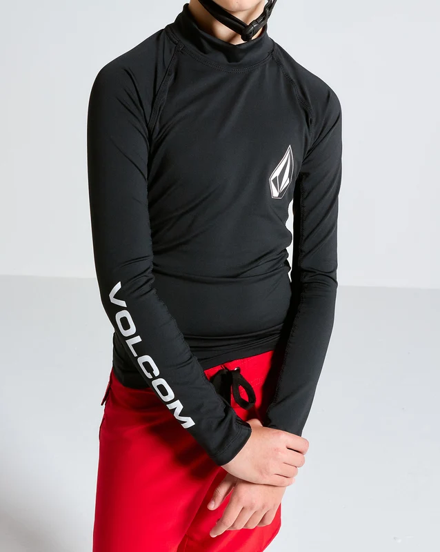 Lycra Volcom Lido Solid Juvenil Preta 12 / PRETO