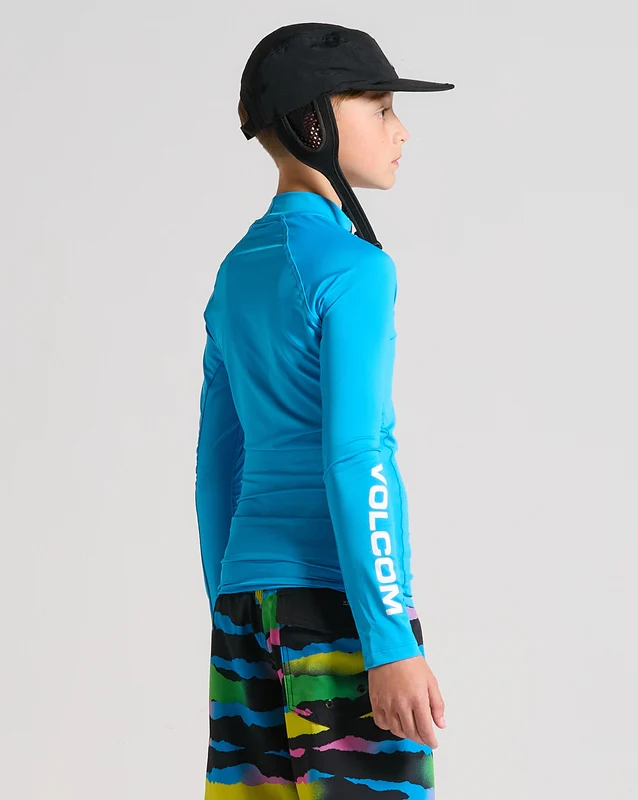 Lycra Volcom Lido Solid Juvenil Azul 12 / Azul
