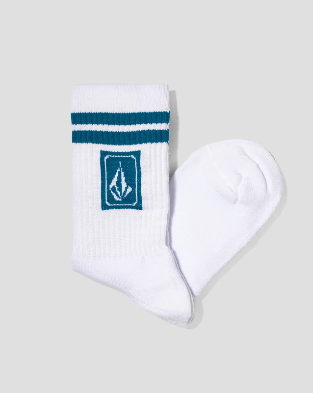 Meia Volcom Ramp Stone Branca UN / Branco