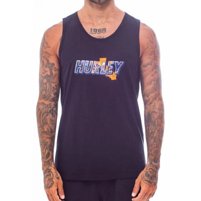 Regata Hurley Fastfornia SM25 Masculina Preto GG / preto