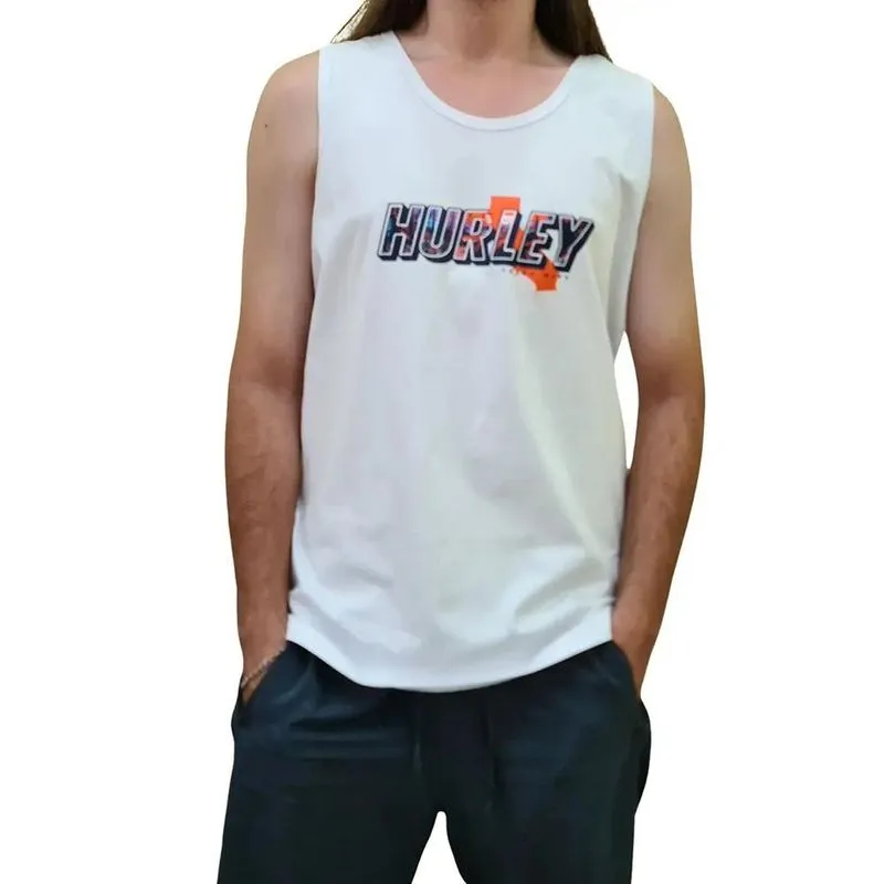 Regata Hurley Fastfornia SM25 Masculina Branco GG / branco