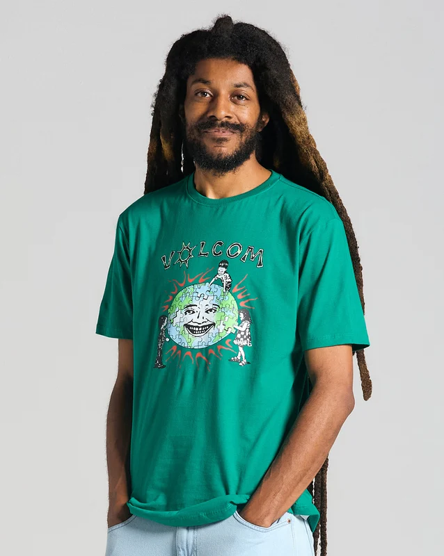 Camiseta Volcom Keutchi Verde GG / Verde