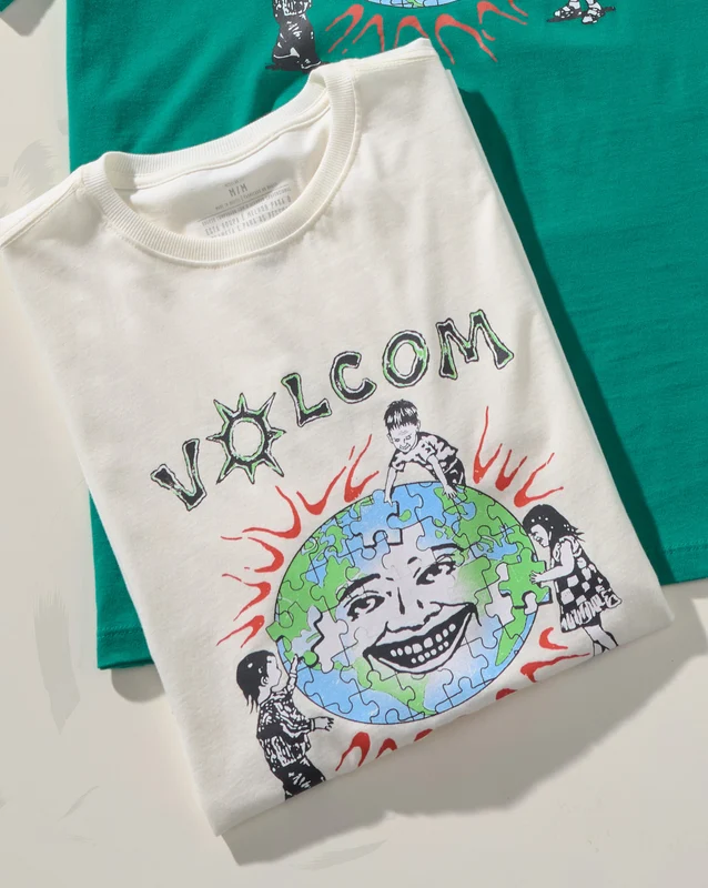 Camiseta Volcom Keutchi Off White GG / Off White