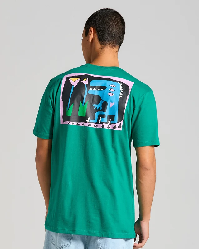Camiseta Volcom Dino Verde G / Verde