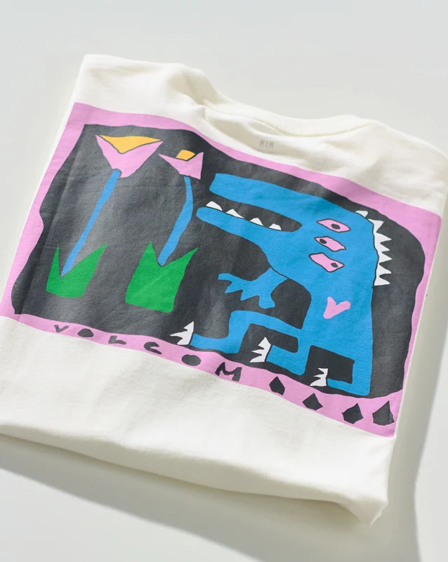 Camiseta Volcom Dino Off White GG / Off White