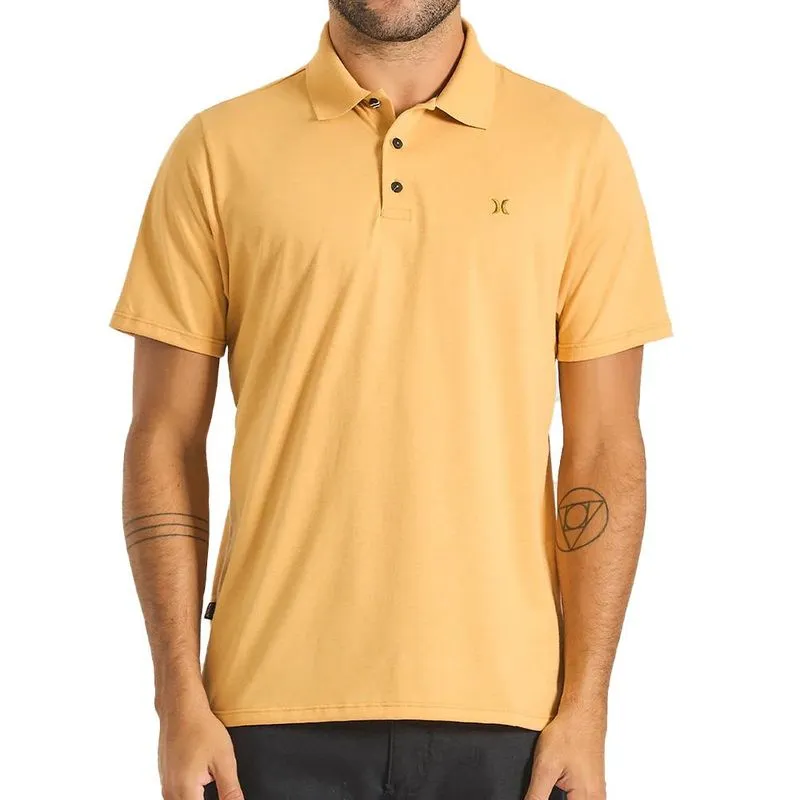Camisa Hurley Polo Melange SM25 Masculina Mescla Amarelo M / amarelo