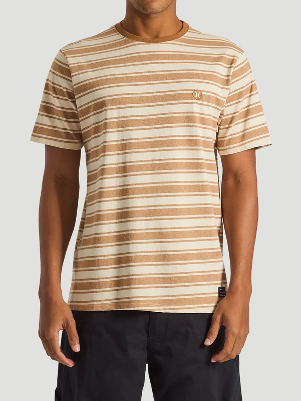 Camiseta Especial Hurley Earth Stripe Creme G / CREME