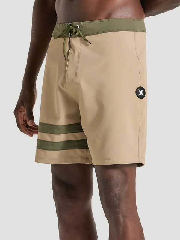 Boardshorts Phantom 18 Polegadas Bege Hurley Block Party 38 / BEGE
