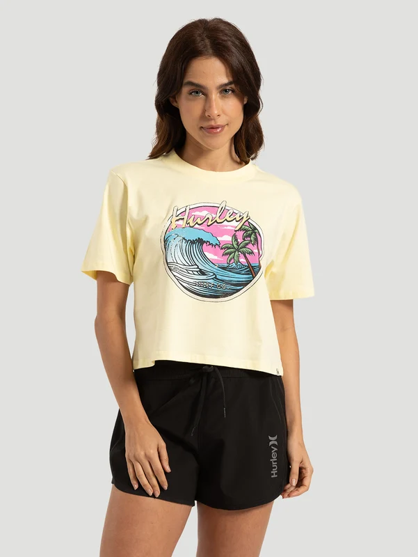 Camiseta Hurley Wave Amarelo G / Amarelo