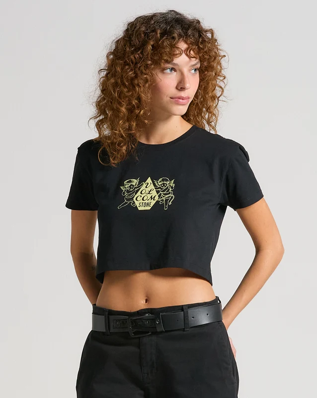 Camiseta Volcom Angels Preta G / PRETO