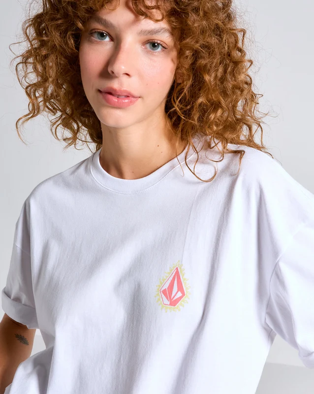 Camiseta Volcom Flame Branca G / Branco
