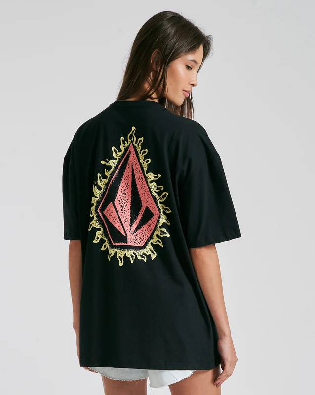 Camiseta Volcom Flame Preta P / PRETO