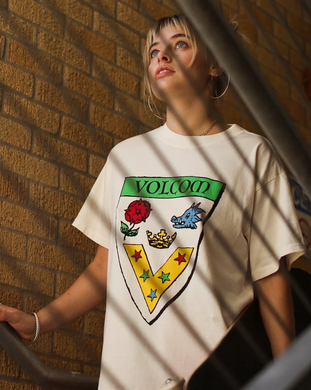 Camiseta Volcom Fergadelic Off White M / Off White