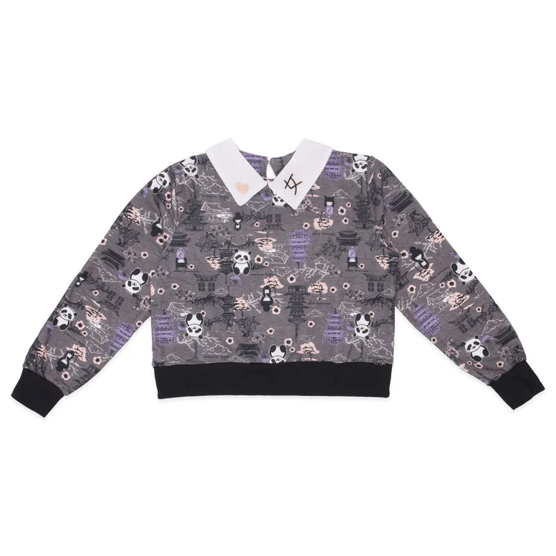 Blusão Feminino com Gola Estampado Tokyo Menina Anjo - Feminino 16 / Menina / Grafite
