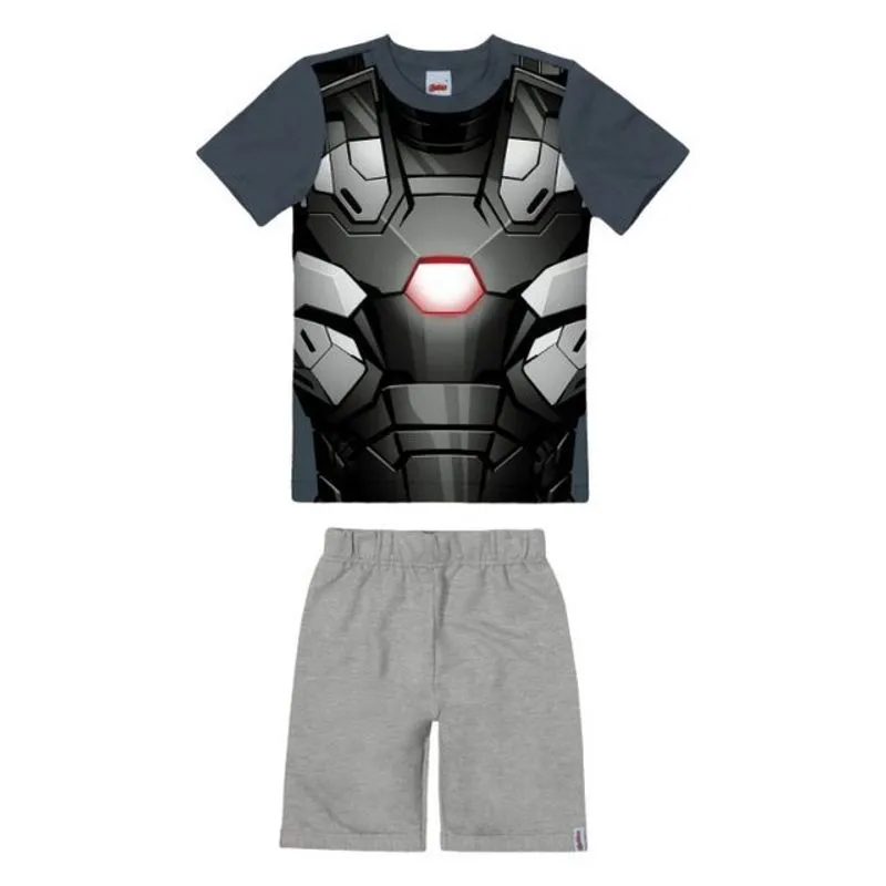 Conjunto Infantil Vingadores Com Máscara Malwee