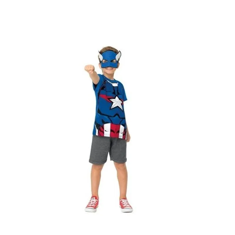 Conjunto Infantil Vingadores Com Máscara Malwee