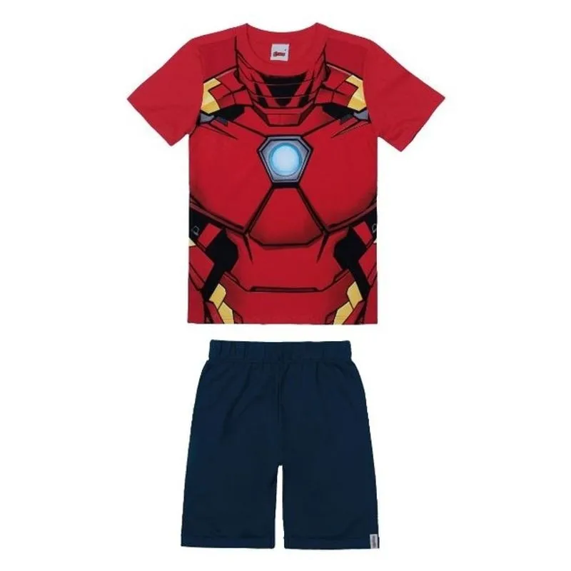 Conjunto Infantil Vingadores Com Máscara Malwee