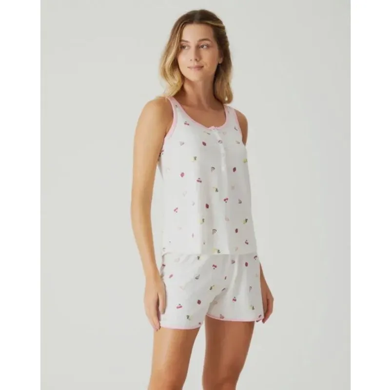 Pijama Feminino Blusa e Short 85577 - Malwee