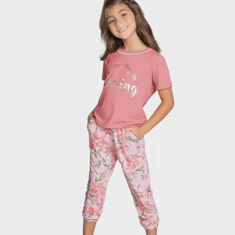 Conjunto Infantil Blusa Calça 85206 - Malwee Carinhoso