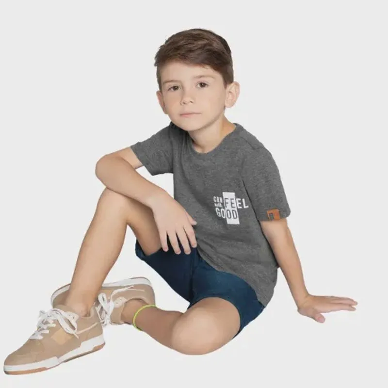 Conjunto Infantil Camiseta Bermuda 84690 - Malwee Carinhoso