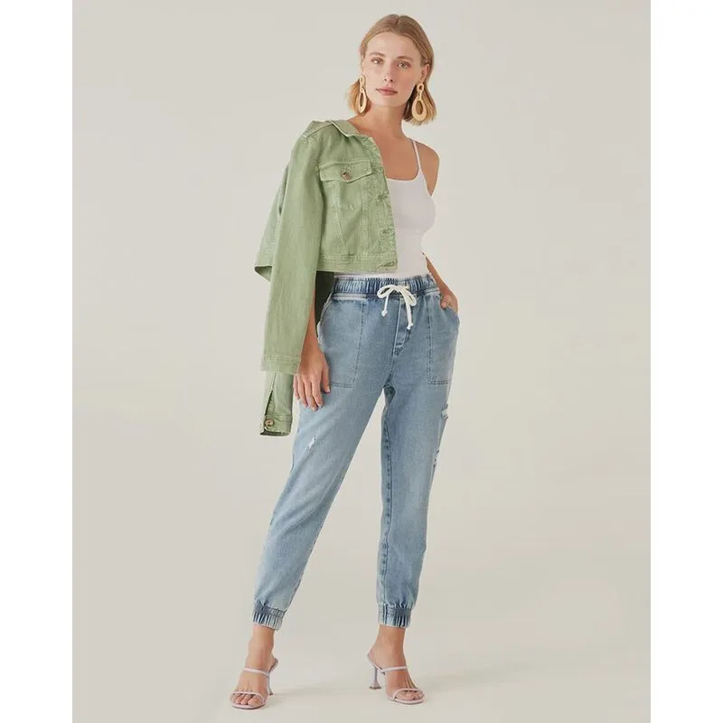 Calça Jeans Feminina Jogger Malwee