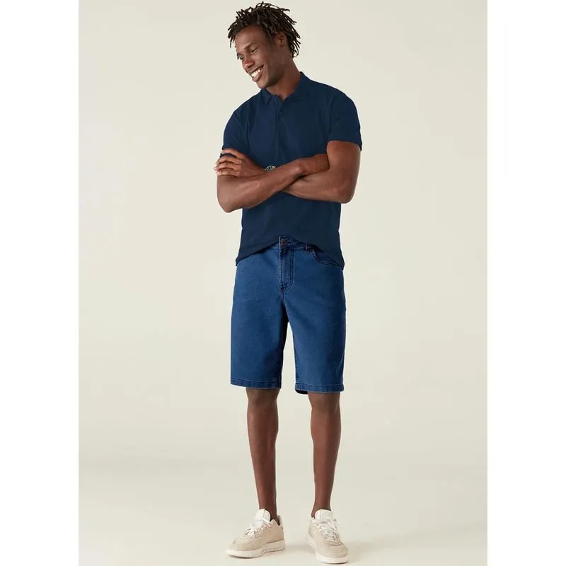 Bermuda Jeans Tradicional Masculina Malwee